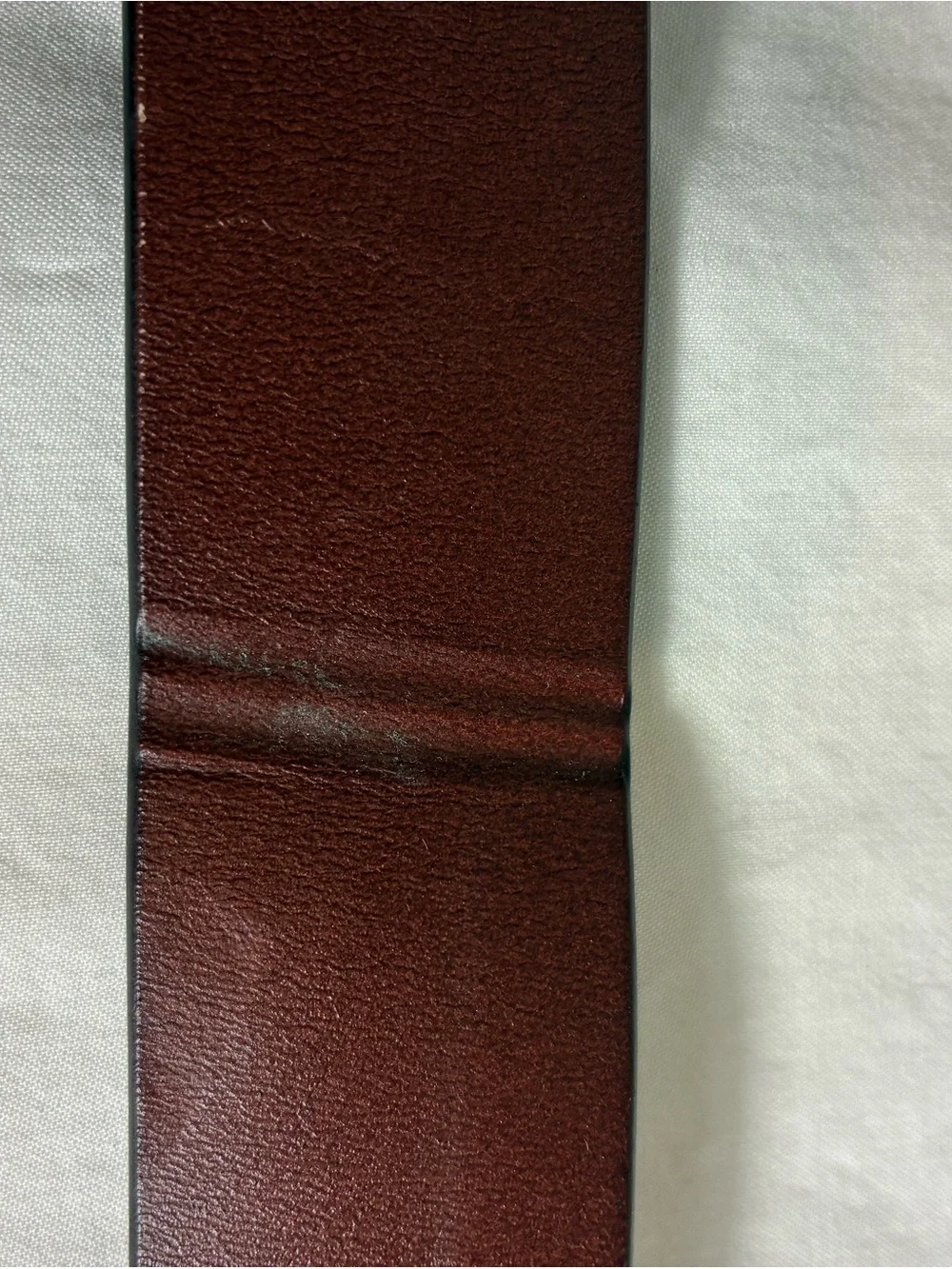 Plus size unisex belt 50” long brown leather silver buckle Women/Men